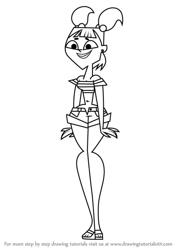 learn how to draw katie from total drama total drama