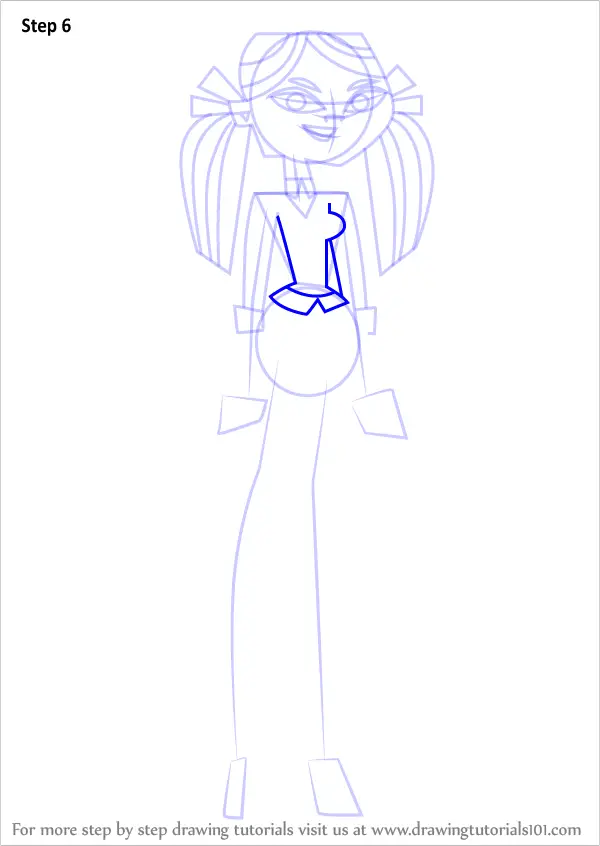 How To Draw Kitty From Total Drama (total Drama) Step By Step 