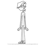 How to Draw Mal from Total Drama