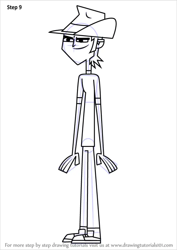 Step by Step How to Draw Manitoba Smith from Total Drama ...