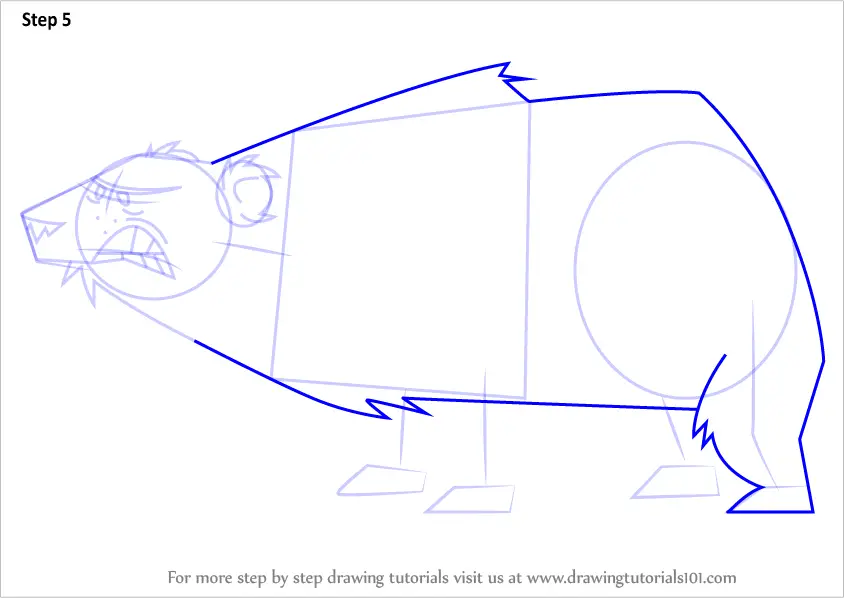 How To Draw Polar Bear From Total Drama (total Drama) Step By Step 