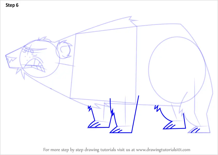 How to Draw Polar bear from Total Drama (Total Drama) Step by Step ...