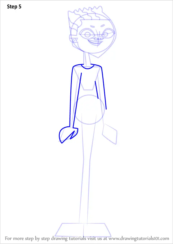 How to Draw Sanders from Total Drama (Total Drama) Step by Step ...