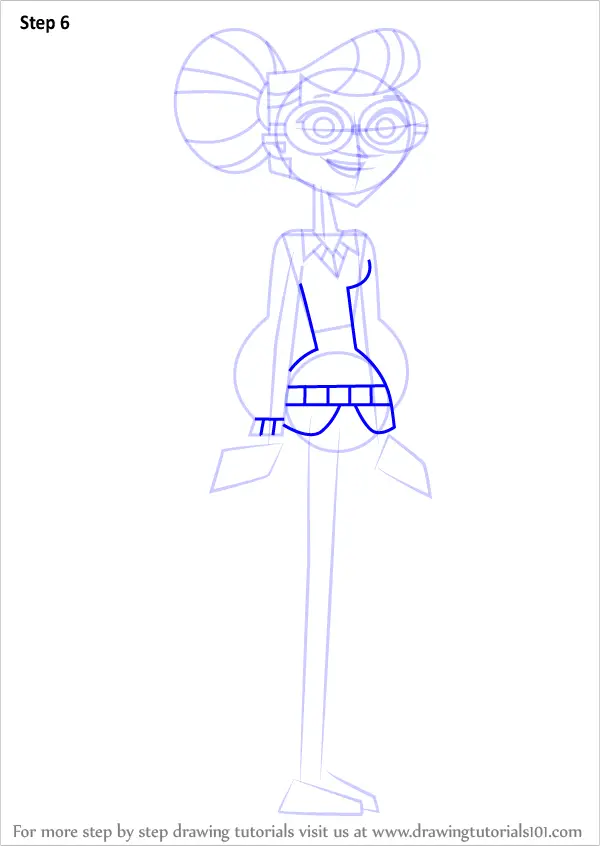 How to Draw Scarlett from Total Drama (Total Drama) Step by Step ...