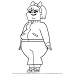 How to Draw Staci from Total Drama