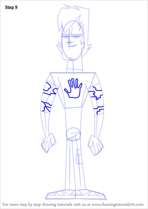 How to Draw Trent from Total Drama (Total Drama) Step by Step