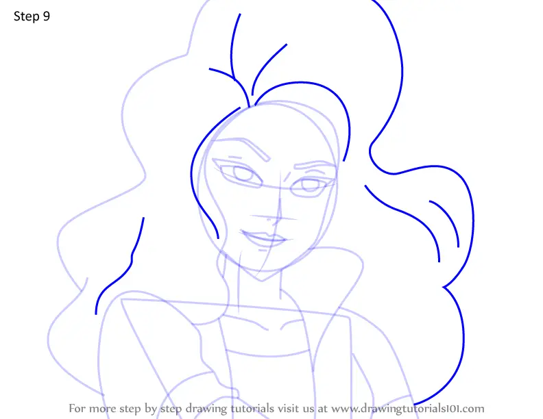 How to Draw Bertha Bombshell from Totally Spies! (Totally Spies!) Step ...