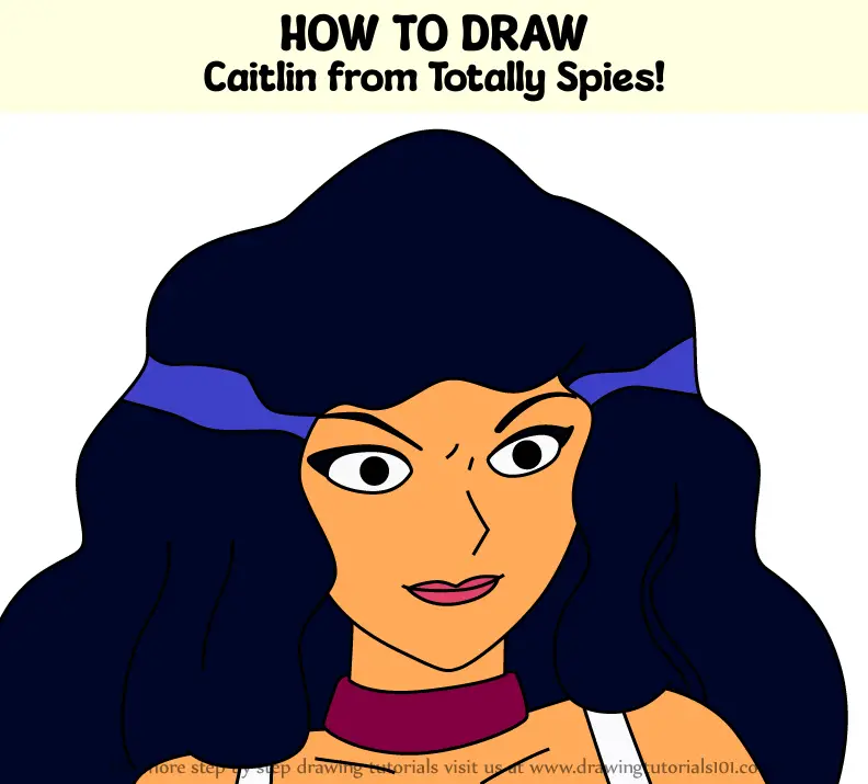 How To Draw Caitlin From Totally Spies! (totally Spies!) Step By Step 