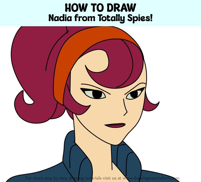 How to Draw Nadia from Totally Spies! (Totally Spies!) Step by Step ...