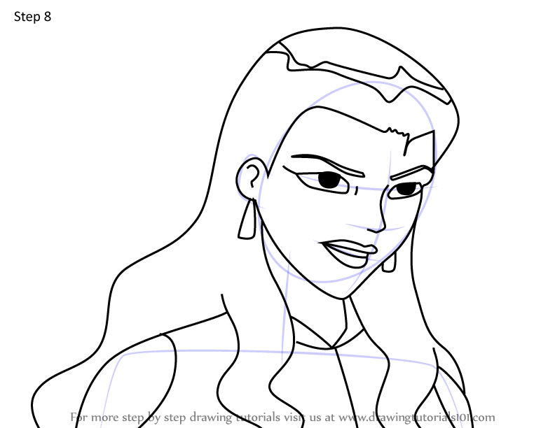 How to Draw Sagan Hawking from Totally Spies! (Totally Spies!) Step by ...