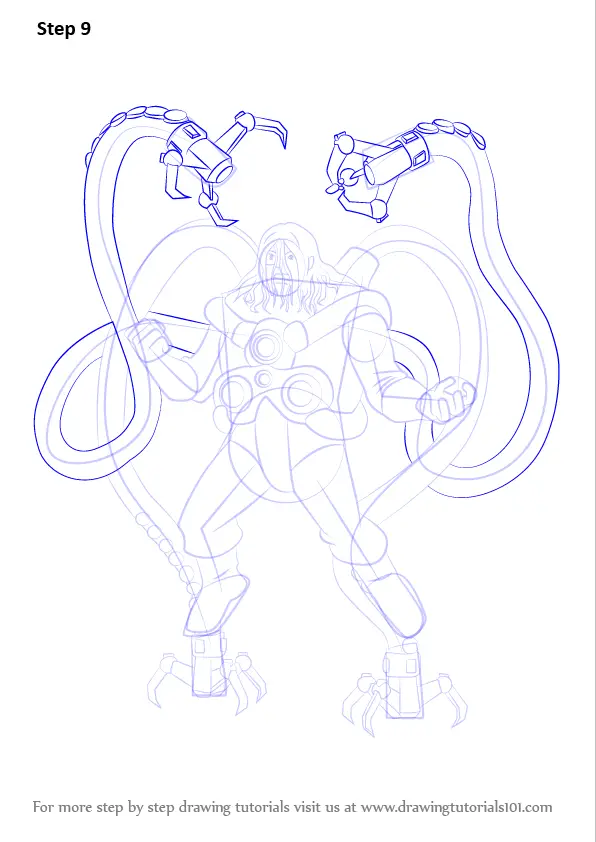Learn How to Draw Doctor Octopus from Ultimate Spider-Man (Ultimate