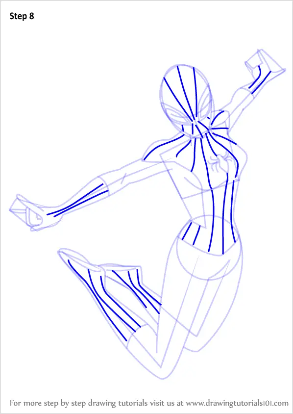 Learn How to Draw Spider Girl from Ultimate SpiderMan (Ultimate Spider