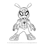 How to Draw Spider-ham from Ultimate Spider-Man
