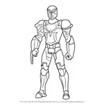 How to Draw Spyder Knight from Ultimate Spider-Man