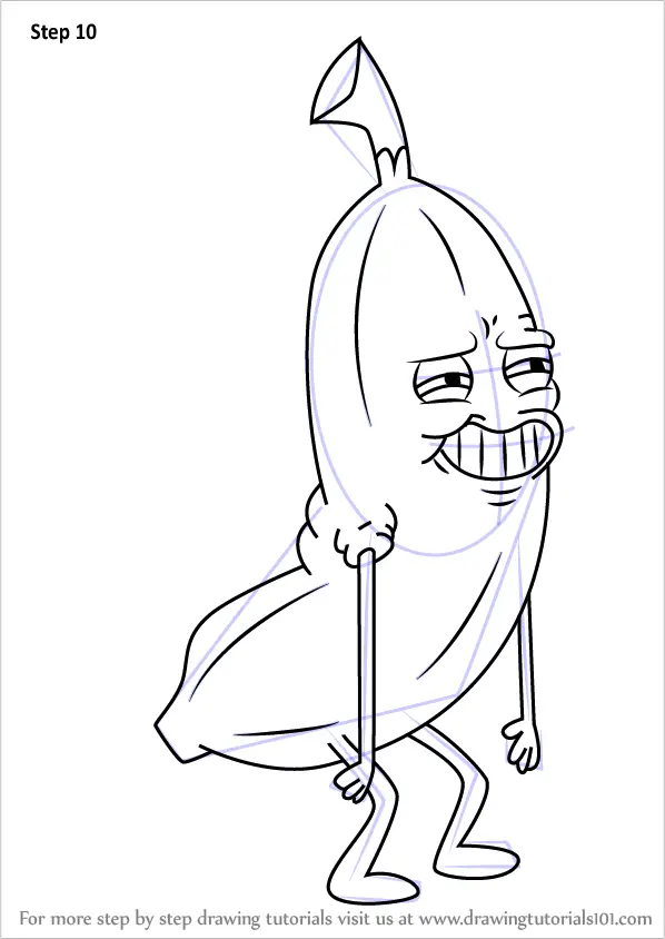 Learn How to Draw Banana Man from Uncle Grandpa Uncle 