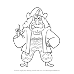 How to Draw Christopher Columbus from Uncle Grandpa