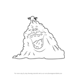 How to Draw Dirt Pile from Uncle Grandpa