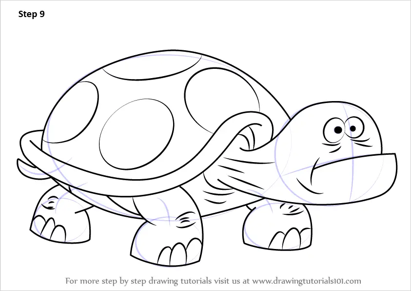 How to Draw Dumb Turtle from Uncle Grandpa (Uncle Grandpa) Step by Step ...