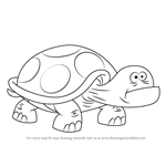 How to Draw Dumb Turtle from Uncle Grandpa