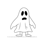 How to Draw Ghost from Uncle Grandpa