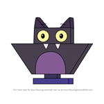 How to Draw Batty from Unikitty!