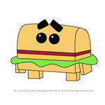 How to Draw Burger Person from Unikitty!