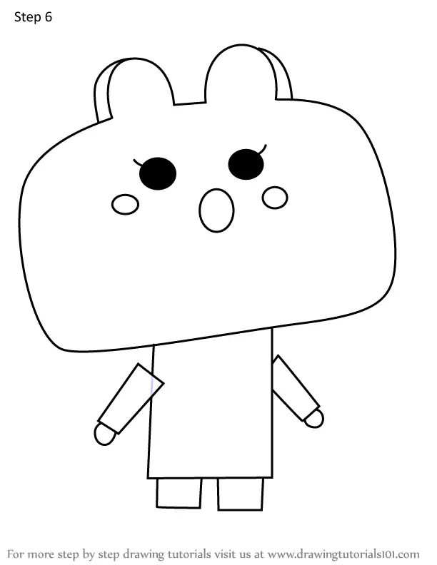 How To Draw Little Girl Citizen From Unikitty! (unikitty!) Step By Step 