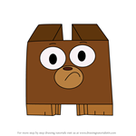 How to Draw Squarebear from Unikitty!