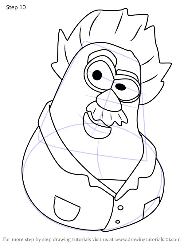 How to Draw Dr. Flurry from VeggieTales in the City (VeggieTales in the