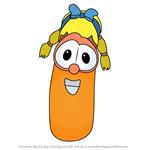 How to Draw Laura Carrot from VeggieTales in the City