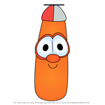 How to Draw Lenny Carrot from VeggieTales in the City