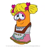 How to Draw Princess Poppyseed from VeggieTales in the City