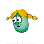 How to Draw Rosie Grape from VeggieTales in the City