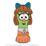 How to Draw Sara Crewe from VeggieTales in the City