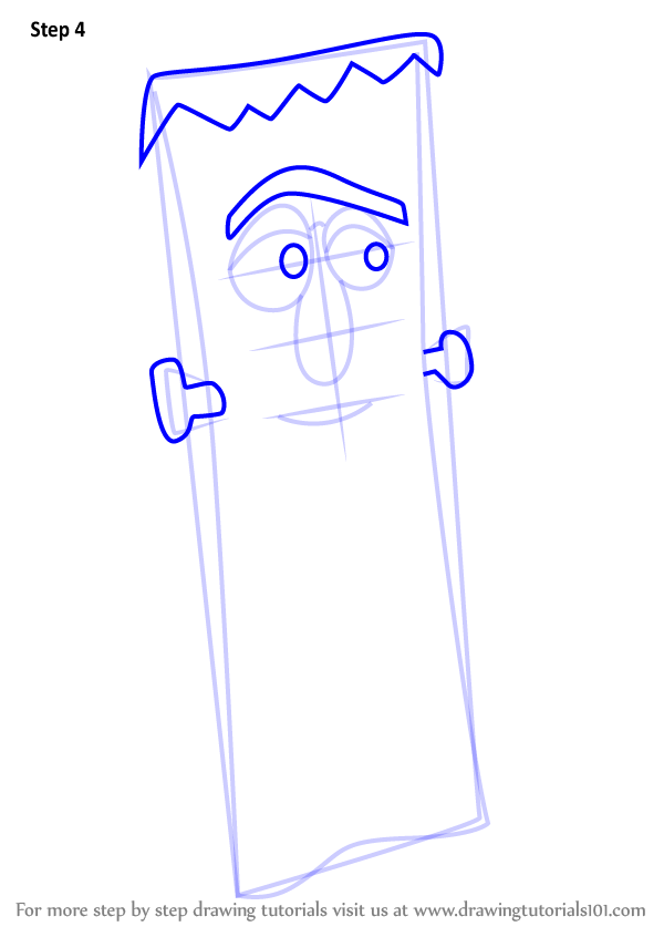 Step by Step How to Draw Frankencelery from VeggieTales