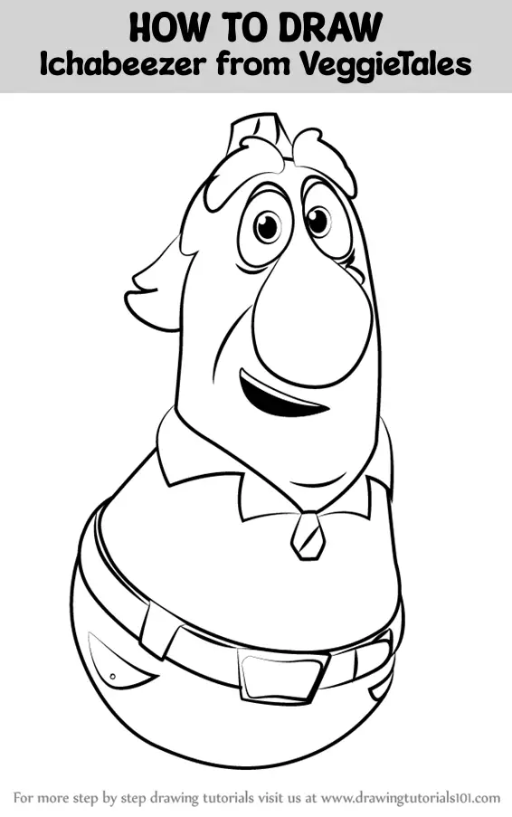 How to Draw Ichabeezer from VeggieTales (VeggieTales) Step by Step ...