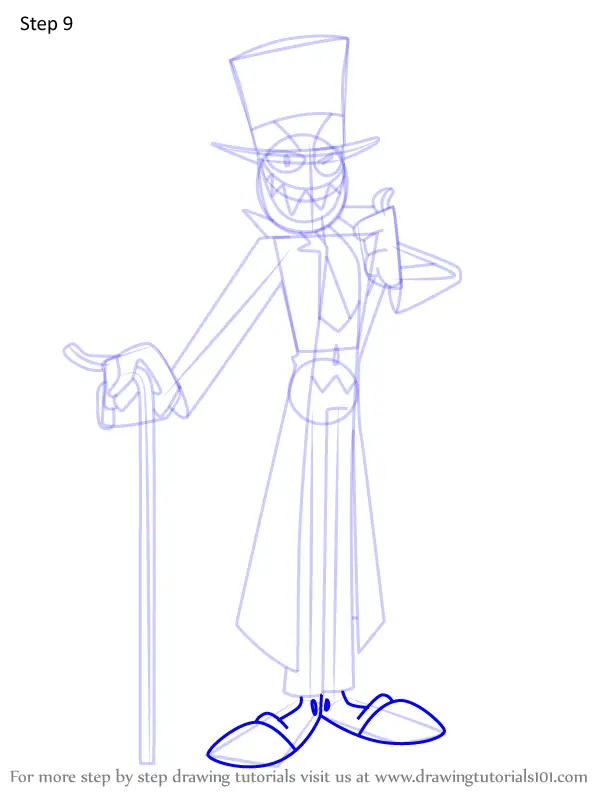 How to Draw Black Hat from Villainous (Villainous) Step by Step ...