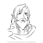 How to Draw King Alfor from Voltron - Legendary Defender