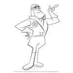 How to Draw Peter Perfect from Wacky Races