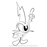 How to Draw Commander Peepers from Wander Over Yonder