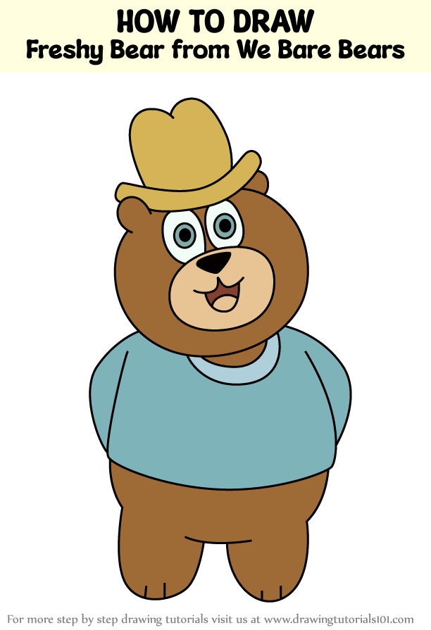 How to Draw Freshy Bear from We Bare Bears (We Bare Bears) Step by Step ...