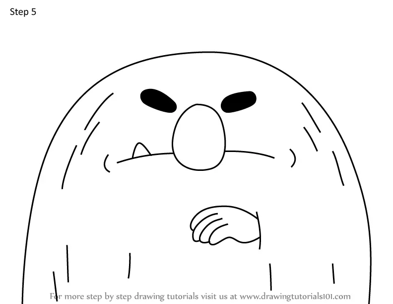 How to Draw Gamby Thorny from We Bare Bears (We Bare Bears) Step by ...