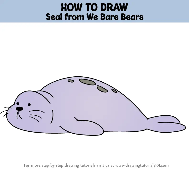 How to Draw Seal from We Bare Bears (We Bare Bears) Step by Step ...