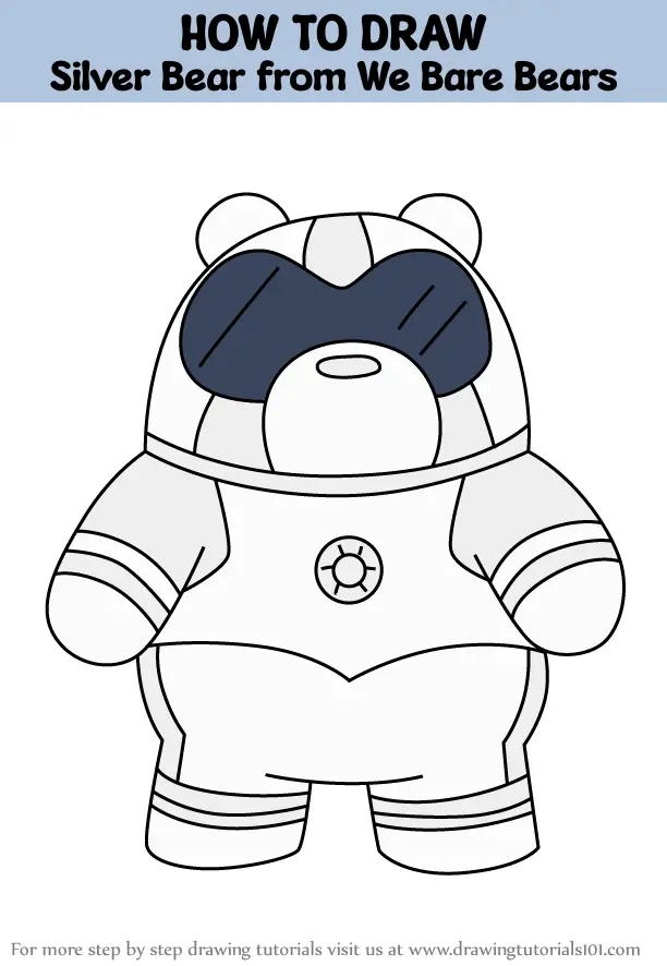 How to Draw Silver Bear from We Bare Bears (We Bare Bears) Step by Step ...