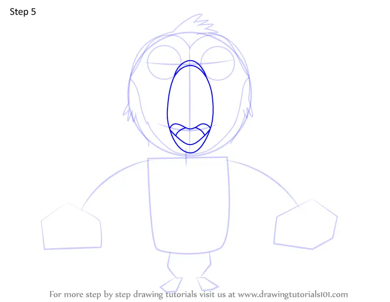 How To Draw Puffin Jr From Wishfart (wishfart) Step By Step 