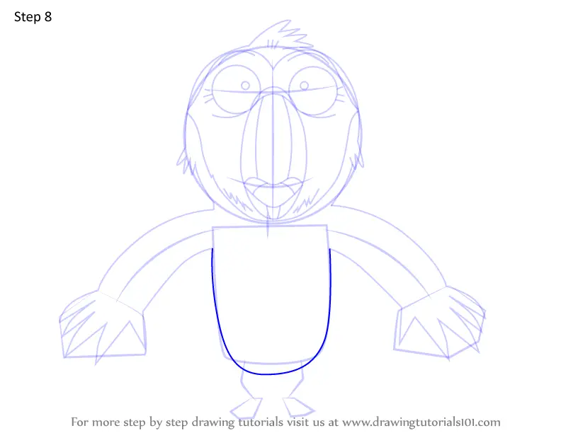 How to Draw Puffin Jr from Wishfart (Wishfart) Step by Step ...