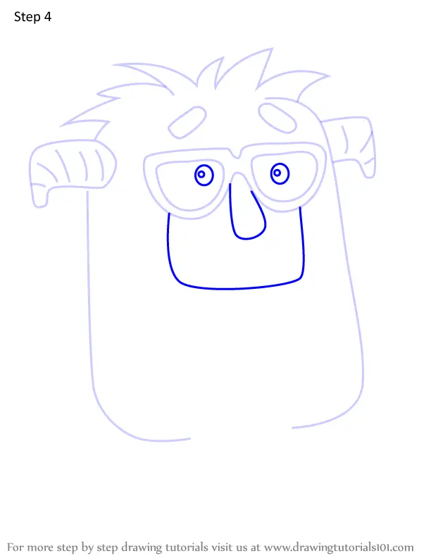 How to Draw Abominable Snowman from Wow! Wow! Wubbzy! (Wow! Wow! Wubbzy ...