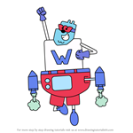 How to Draw Captain Wonderpants from Wow! Wow! Wubbzy!