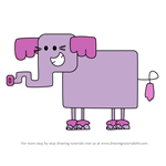 How to Draw Great Grey Smellyphant from Wow! Wow! Wubbzy!