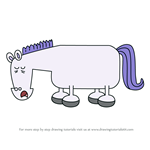 How to Draw Horse from Wow! Wow! Wubbzy!